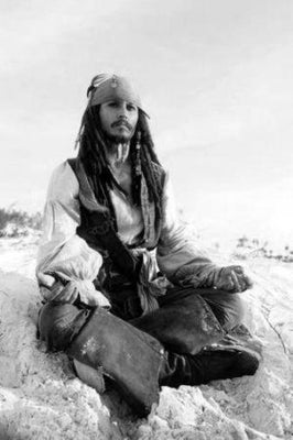 Johnny Depp Poster Black and White Poster 16x24 The Poster Depot