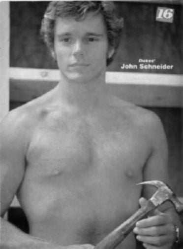 John Schneider black and white poster