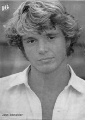 John Schneider black and white poster