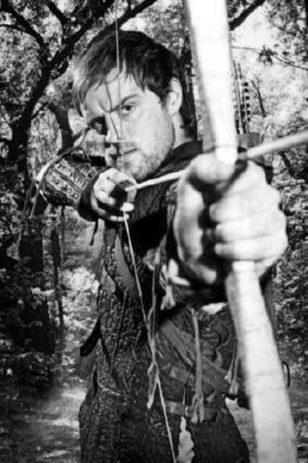 Jonas Armstrong black and white poster