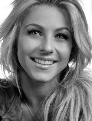 Julianne Hough black and white poster