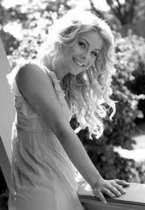 Julianne Hough black and white poster