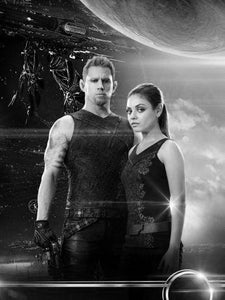 Jupiter Ascending black and white poster