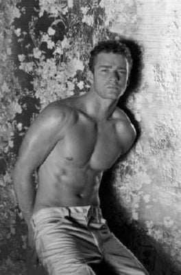 Justin Timberlake black and white poster