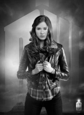 Karen Gillan black and white poster