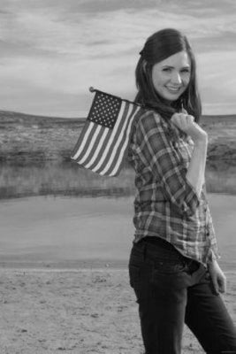 Karen Gillan black and white poster