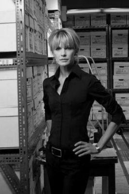 Katheryn Morris black and white poster