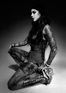 Kat Von D Poster Black and White Mini Poster 11"x17"