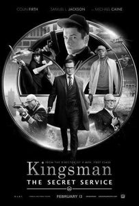 Kingsman black and white poster