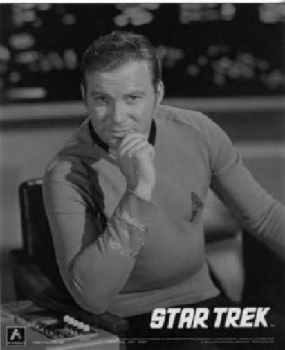 Star Trek Tos black and white poster