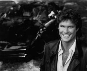 Knight Rider black and white poster
