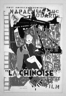 China La Chinoise Black and White Metal Poster Choose Style The Poster Depot