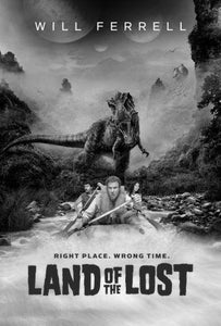 Land Of The Lost black and white poster