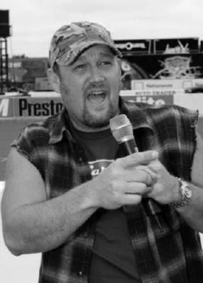 Larry The Cable Guy black and white poster