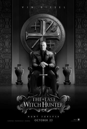Last Witch Hunter Black and White Poster 24