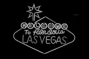 Las Vegas black and white poster