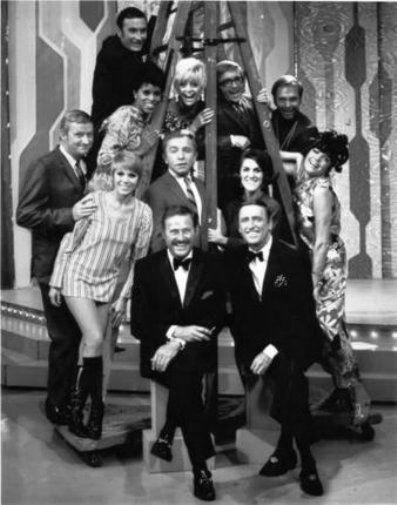 Laugh In Original Cast black and white poster