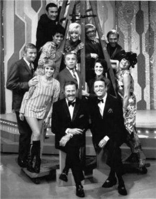 Laugh In Original Cast black and white poster