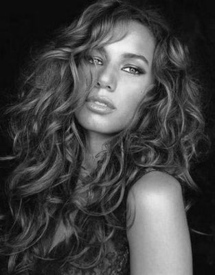 Leona Lewis black and white poster