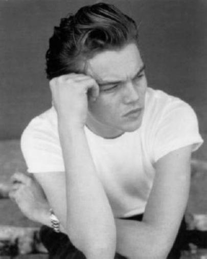 Leonardo Decaprio black and white poster