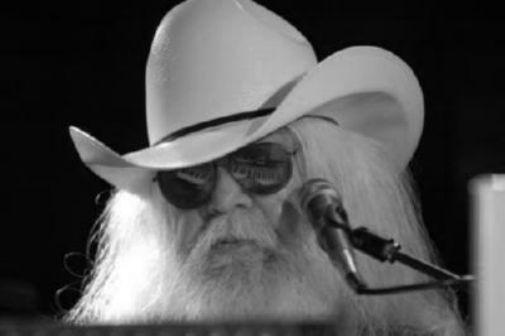 Leon Russell black and white poster