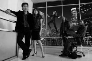 Leverage black and white poster