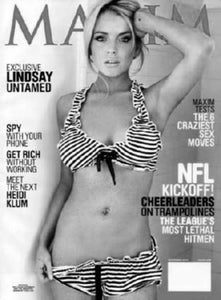 Lindsay Lohan Poster Black and White Mini Poster 11"x17"