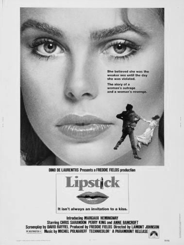 Lipstick Black and White Poster 24