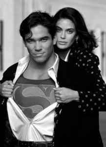 Lois And Clark black and white poster