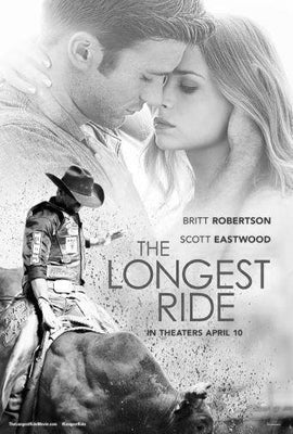 Longest Ride The black and white poster