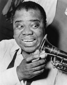 Louis Armstrong poster tin sign Wall Art