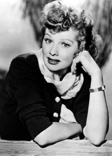 Lucille Ball black and white poster