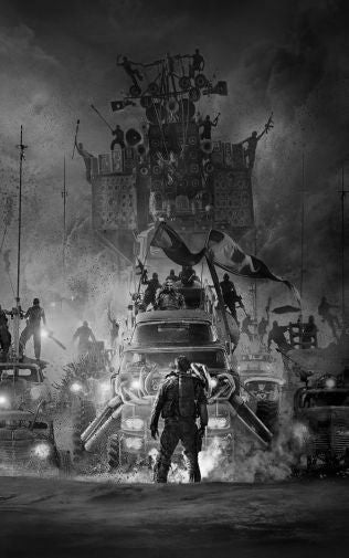 Mad Max Fury Road Black and White Poster 24x36 The Poster Depot