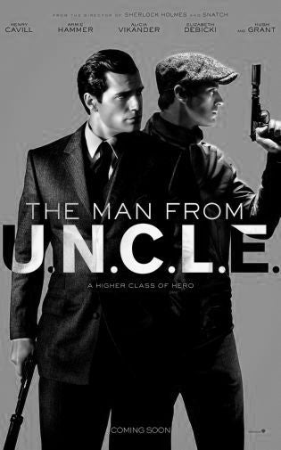Man From Uncle Black and White Poster 24