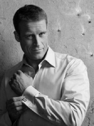 Mark Valley black and white poster