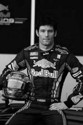Mark Webber Poster Black and White Poster On Sale United States