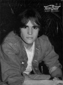 Matt Dillon black and white poster