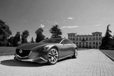 Mazda Shinari Poster Black and White Poster 27"x40" The Poster Depot