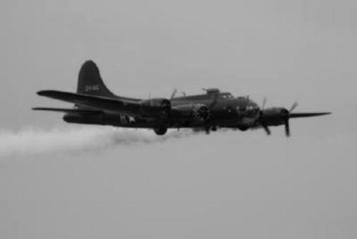 Memphis Belle black and white poster