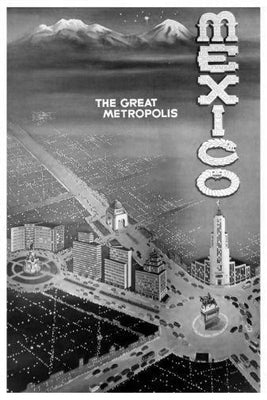 Mexico Tourism poster tin Metal Print Wall Art