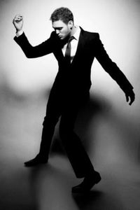 Michael Buble black and white poster
