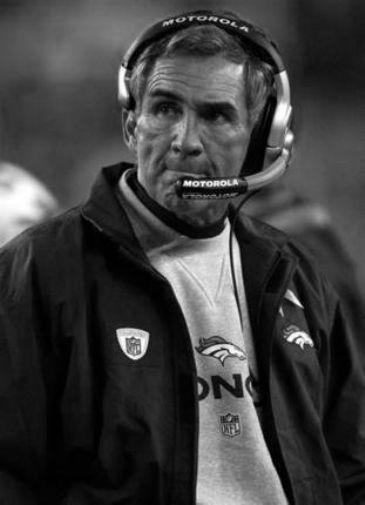 Mike Shanahan black and white poster