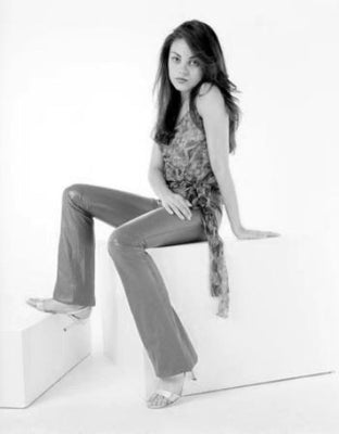 Mila Kunis poster Black and White poster for sale cheap United States USA