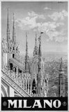 Italy Milano 1920 poster tin sign Wall Art