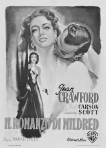 Mildred Pierce black and white poster