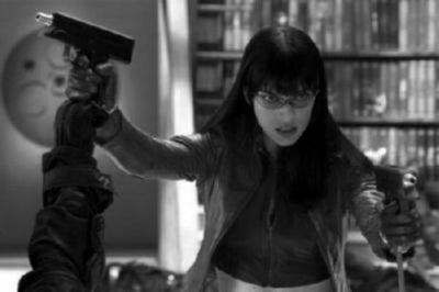 Milla Jovovich Poster Black and White Mini Poster 11"x17"