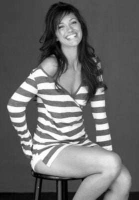 Minka Kelly black and white poster