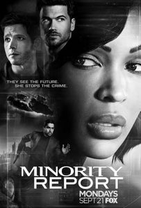 Minority Report Poster Black and White Mini Poster 11"x17"