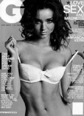 Miranda Kerr Poster Black and White Poster 27"x40" The Poster Depot