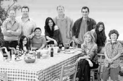 Modern Family black and white poster